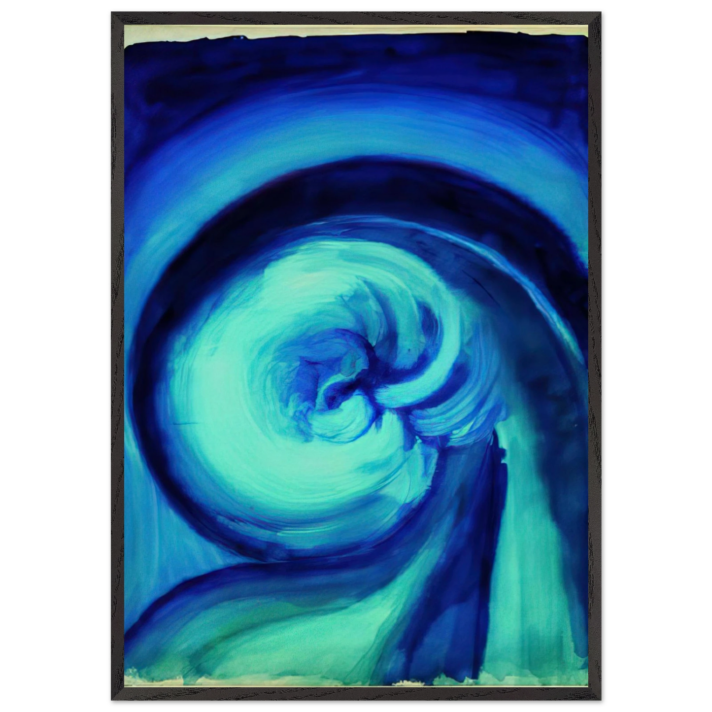Blue I - Georgia OKeeffe 70x100 cm / 28x40 inches Framed Art Print – Black Wooden Frame