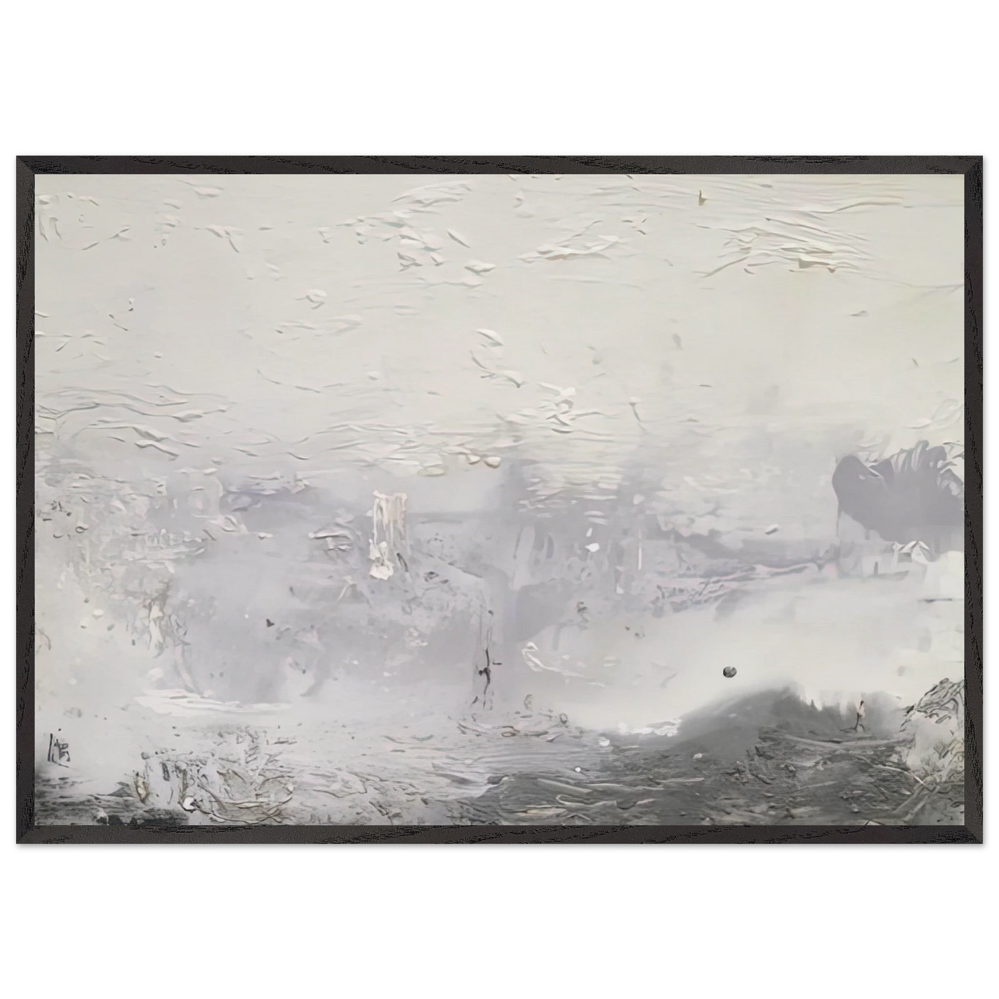 Barometer 1992- - Helen Frankenthaler 70x100 cm / 28x40 inches Framed Art Print – Black Wooden Frame