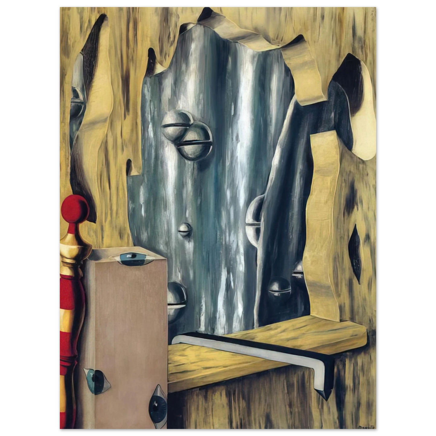 Rene Magritte - THE SILVER GAP 1926 Fine Art Poster - Default Title