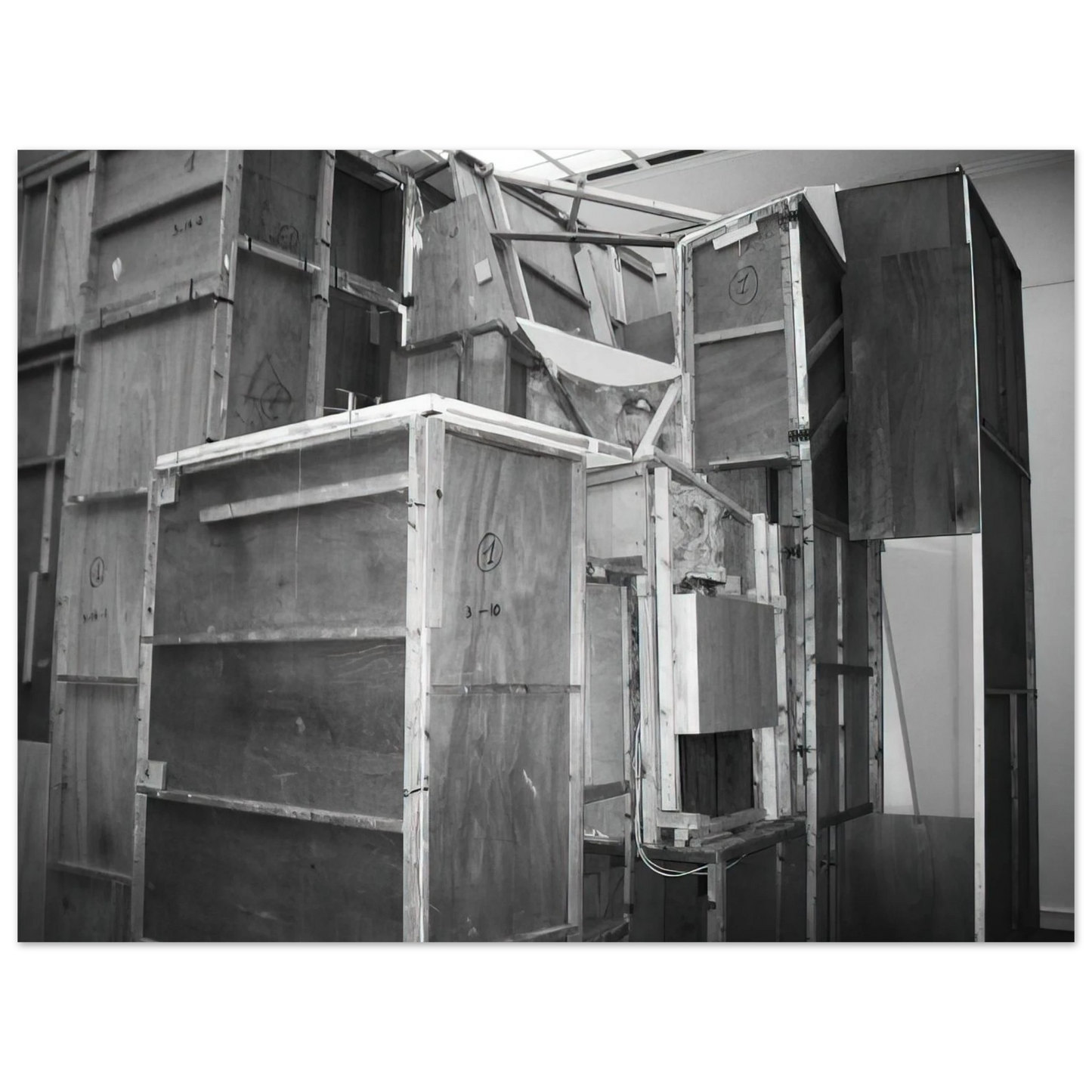 Kurt Schwitters - MERZBAU SEEN FROM THE OUTSIDE 1933 Fine Art Poster - Default Title