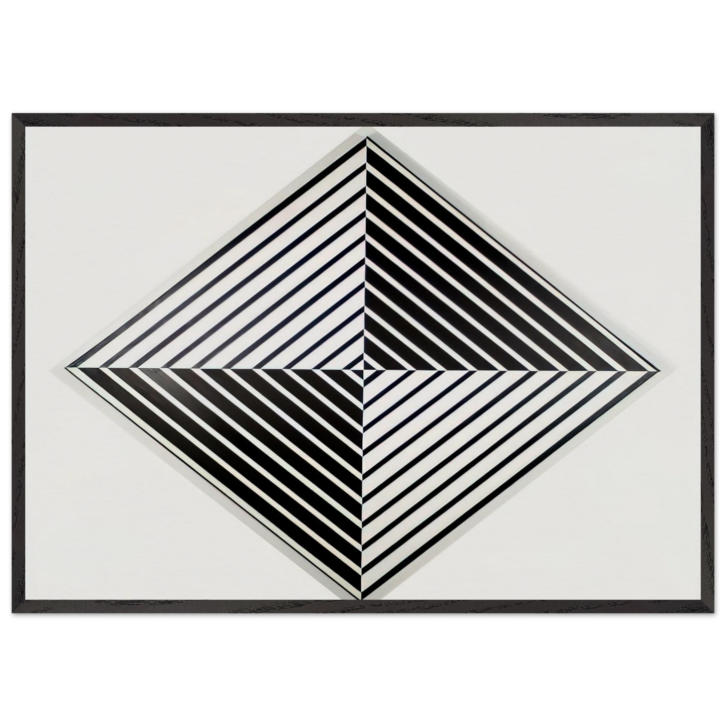 Black and White - 1952 - Carmen Herrera Framed Art Print – Black Wooden Frame - Default Title - -Framed Art Print