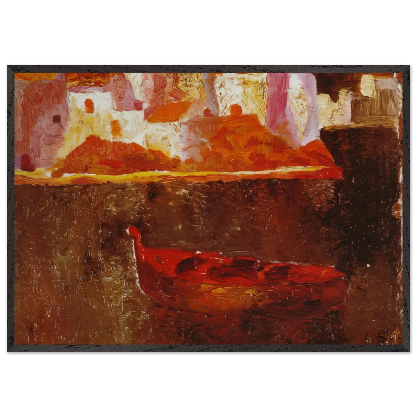 PUNTA ES BALUARD DE LA RIBA D EN PITXOT 1919 - Salvador Dali Framed Art Print – Black Wooden Frame - Default Title - -Framed Art Print