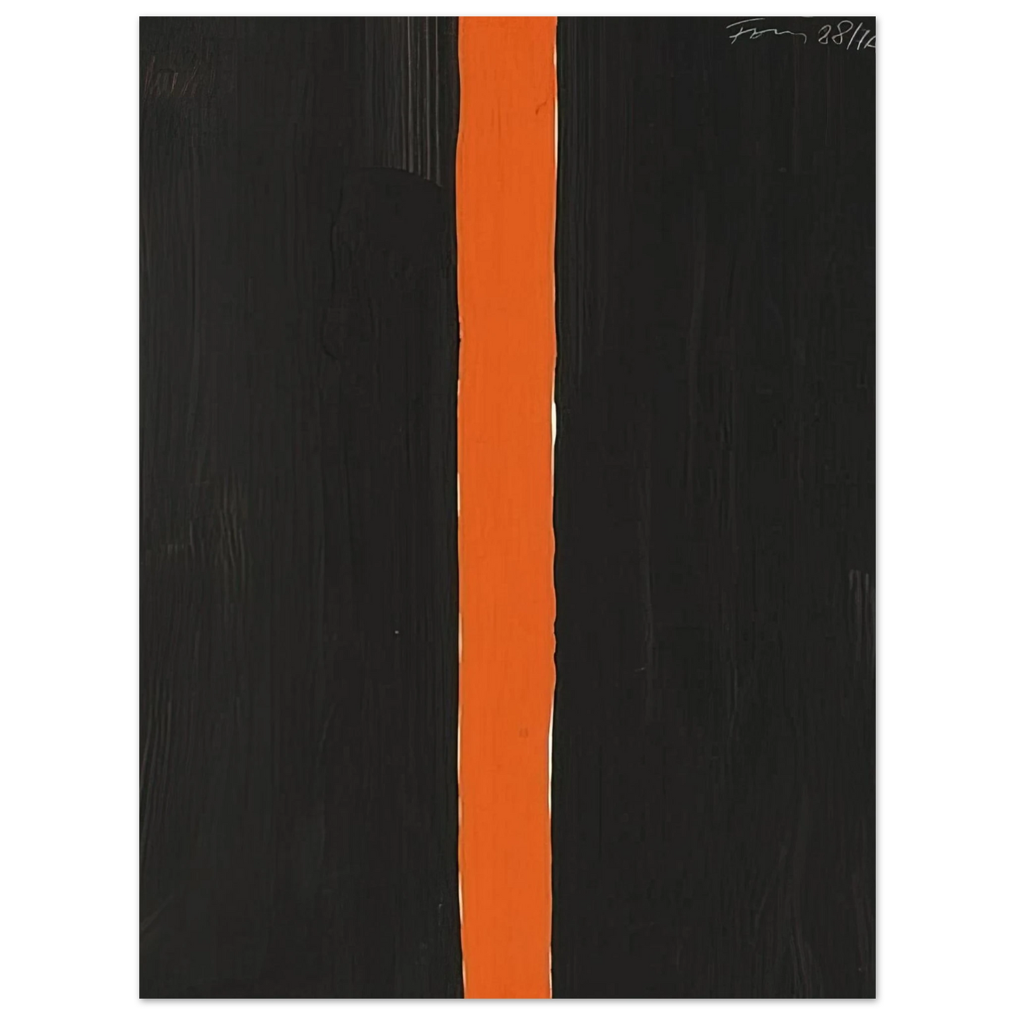 Gunther Forg - Untitled Black and Orange - 1988 Fine Art Poster - Default Title