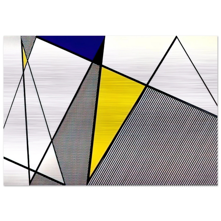 PERFECT PAINTING 1 1985 - Roy Lichtenstein Brushed Aluminum Print - 70x100 cm / 28x40 inches | Roy Lichtenstein Aluminum Print | Roy Lichtenstein Prints