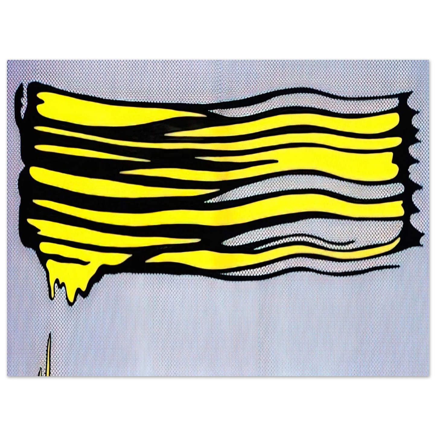Roy Lichtenstein - YELLOW BRUSHSTROKE II 1965 Fine Art Poster - Default Title