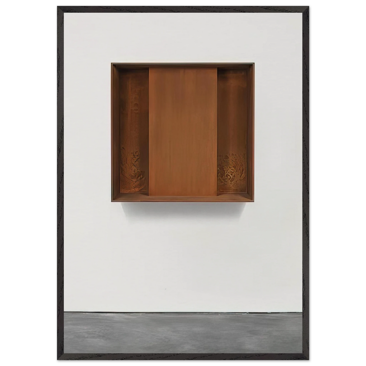 Untitled JUDDO0510 - 1989 - Donald Judd 70x100 cm / 28x40 inches Framed Art Print – Black Wooden Frame