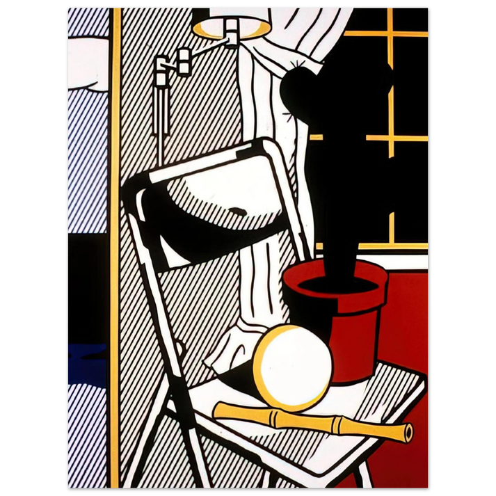 Roy Lichtenstein - INTERIOR WITH CACTUS 1978 75x100 cm / 30x40inches Fine Art Poster
