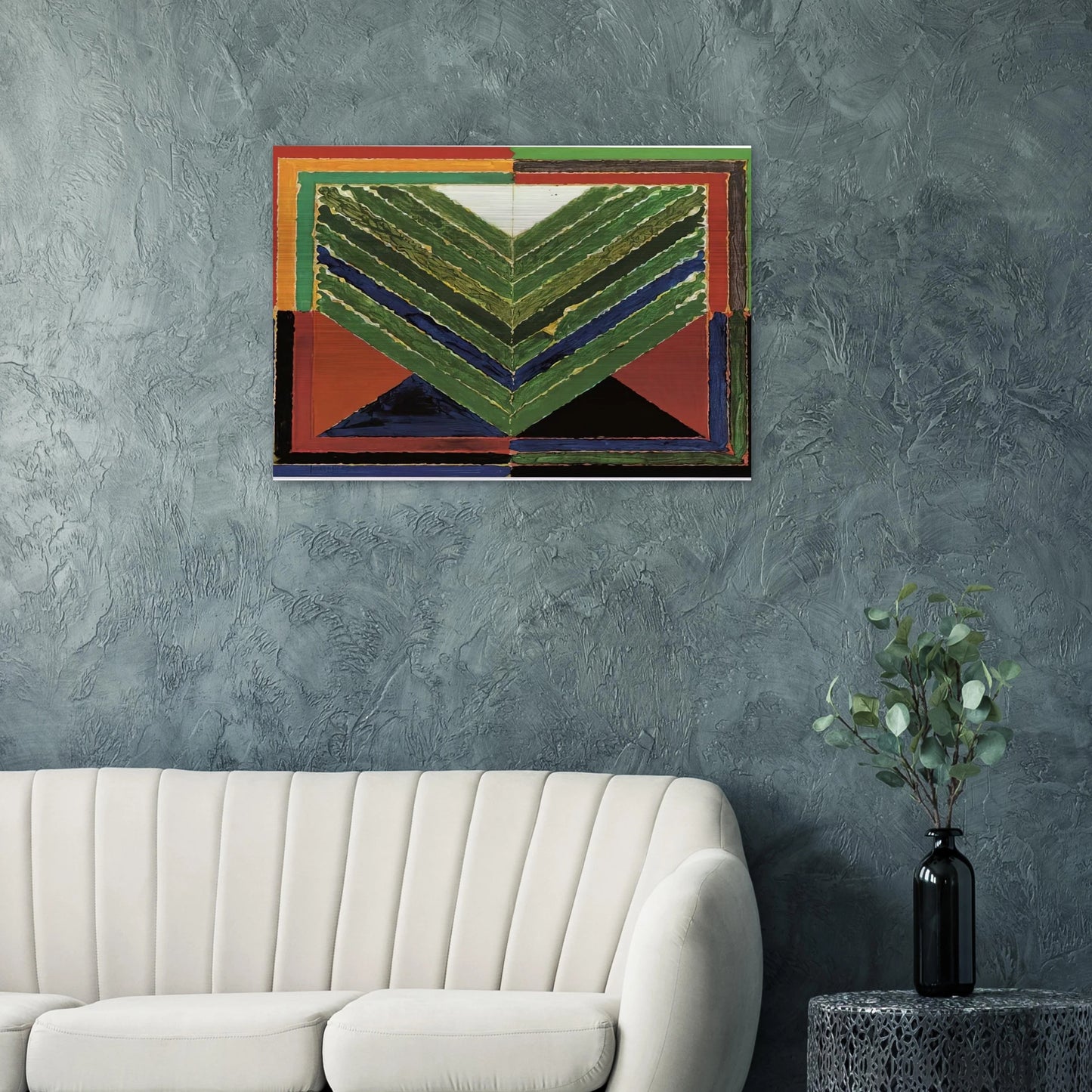 L'Arbre - Abstract Art - S. H. Raza Brushed Aluminum Print - 70x100 cm / 28x40 inches | S. H. Raza Aluminum Print | S. H. Raza Prints