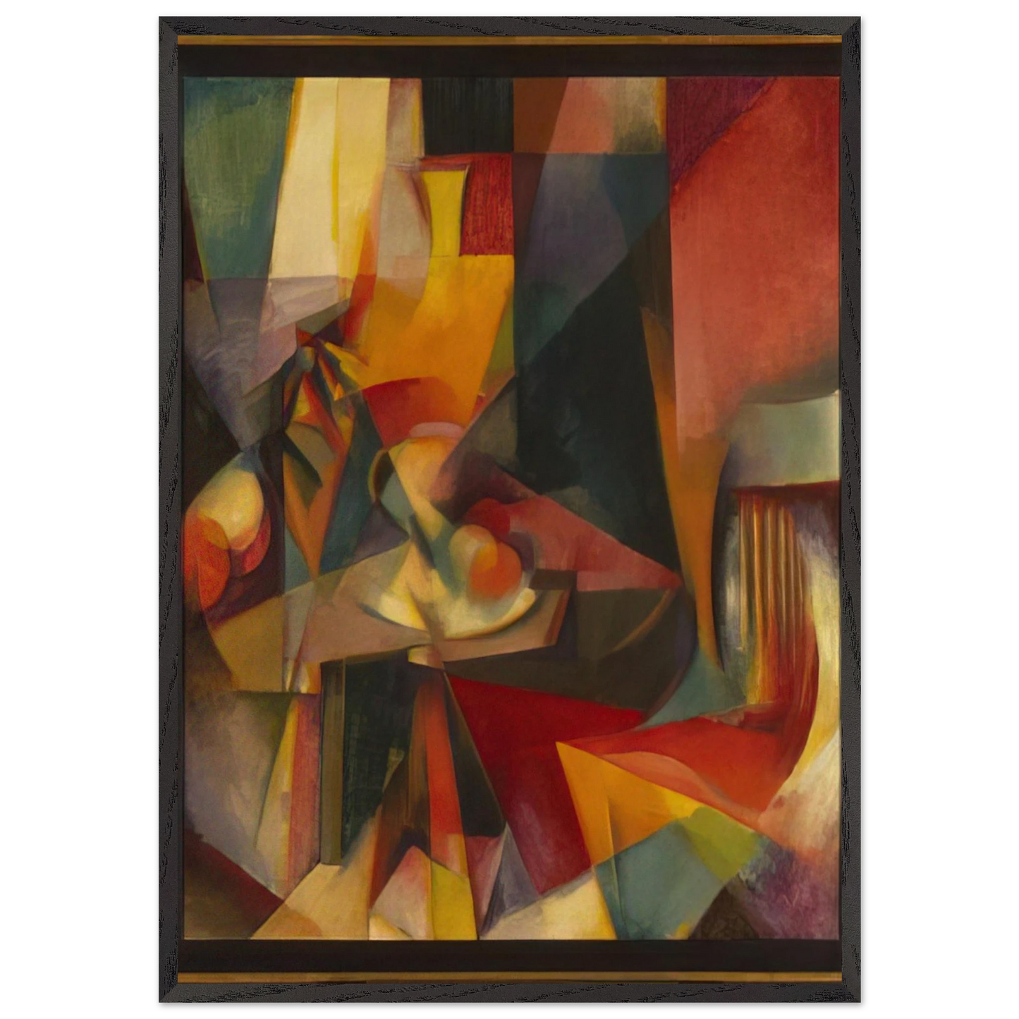 Synchromy No 3 - Synchromism - Morgan Russell Framed Art Print – Black Wooden Frame - Default Title - -Framed Art Print