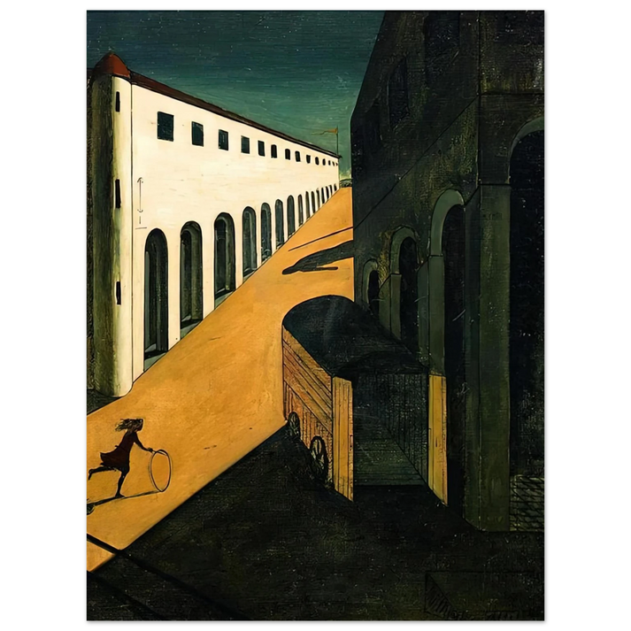 Giorgio de Chirico - MYSTERY AND MELANCHOLY OF A STREET 1914 75x100 cm / 30x40inches Fine Art Poster