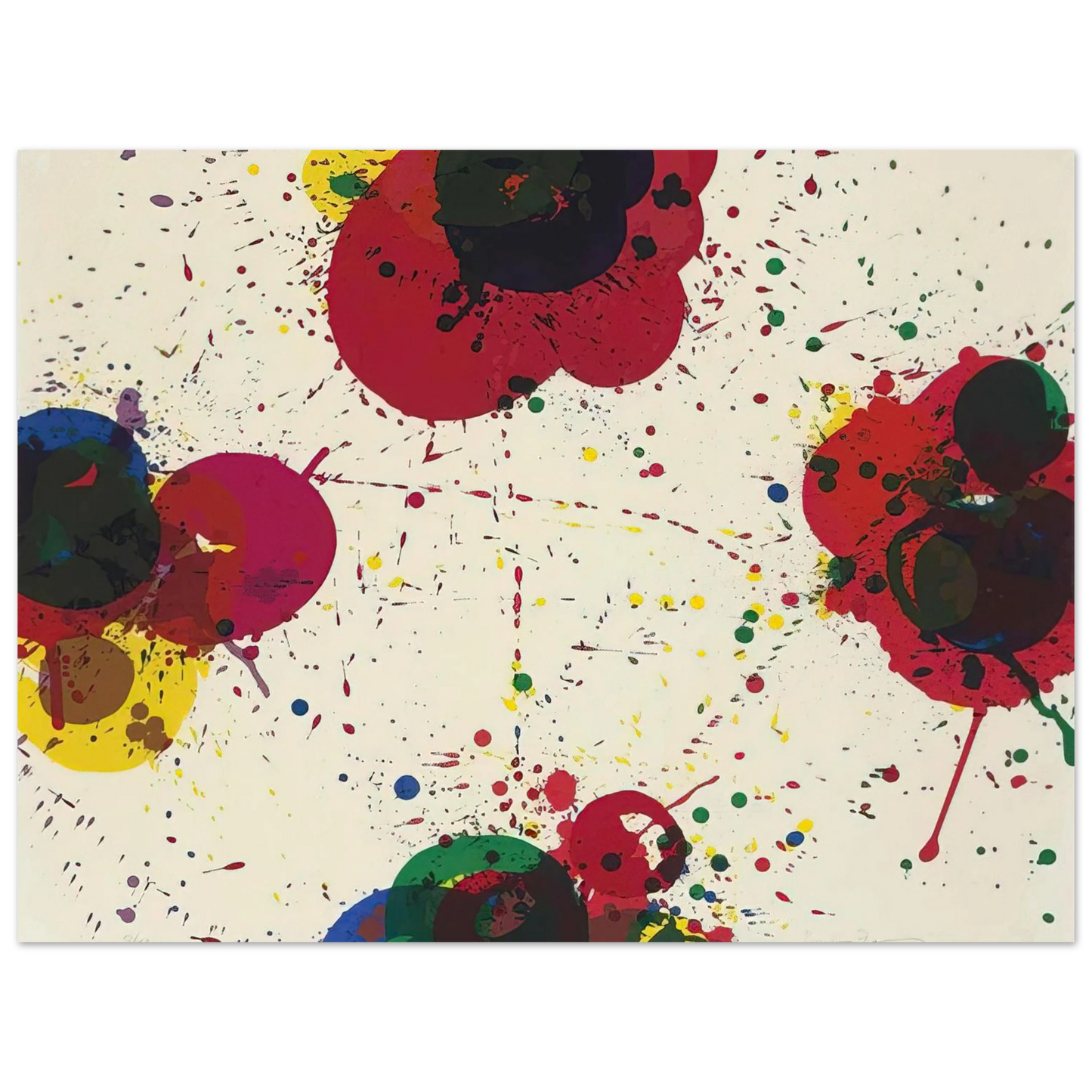 Sam Francis - Red Again Fine Art Poster - Default Title