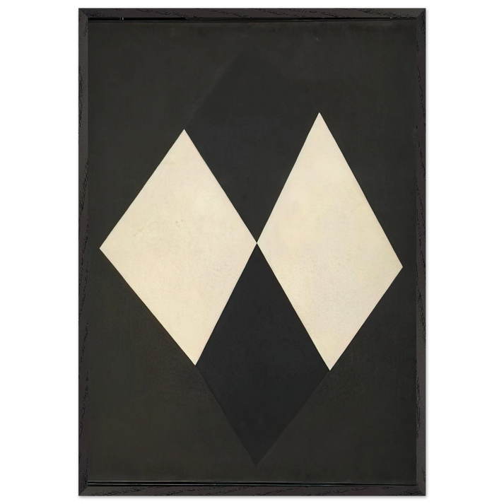 Untitled - 1963 N12 - Mira Schendel 70x100 cm / 28x40 inches Framed Art Print – Black Wooden Frame