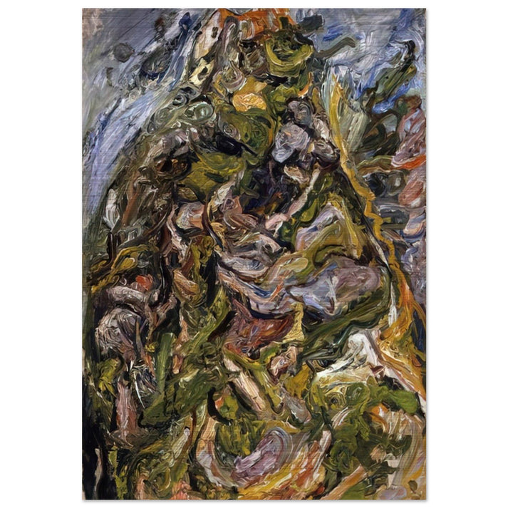 HILL AT CERET 1921 - Chaim Soutine Brushed Aluminum Print - 70x100 cm / 28x40 inches | Chaim Soutine Aluminum Print | Chaim Soutine Prints