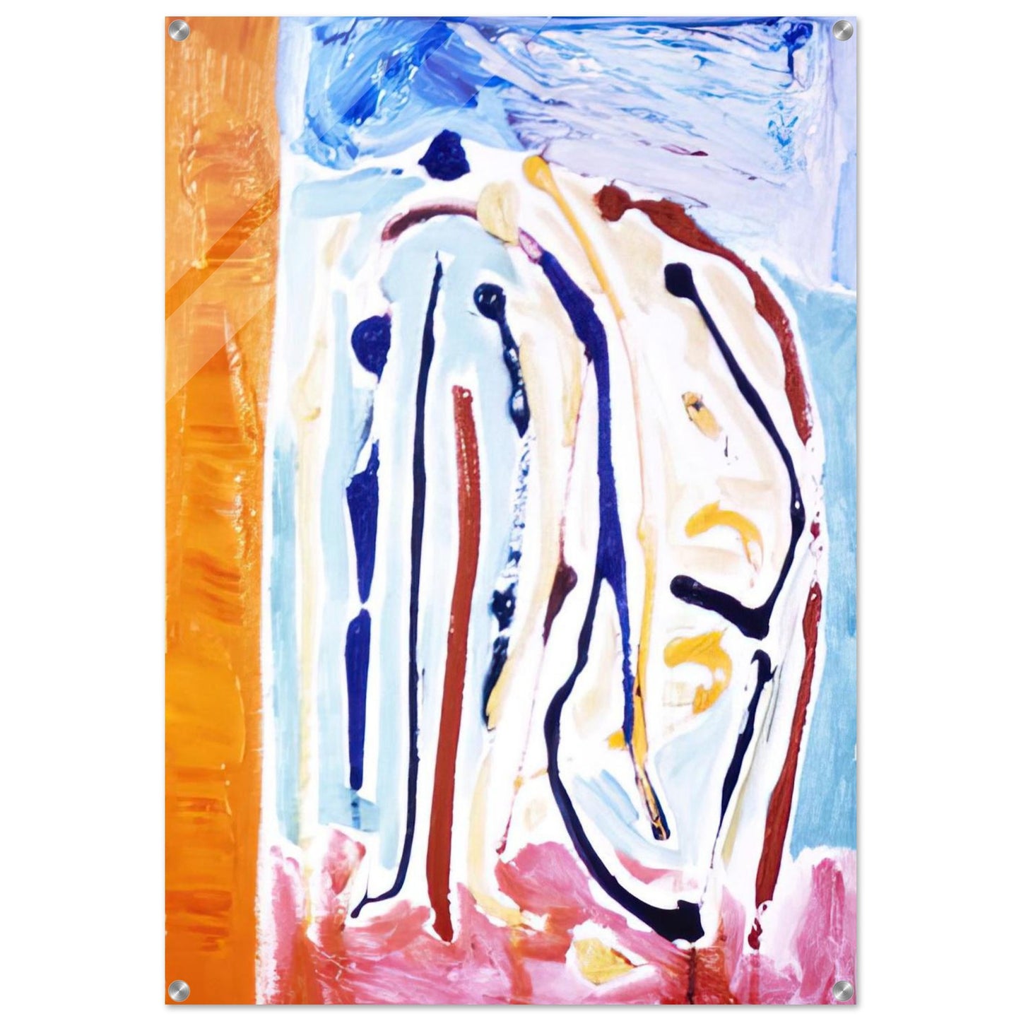 Sky Dance - 1973 - Ronnie Landfield Acrylic Print - 70x100 cm / 28x40″ inches | Ronnie Landfield Wall Art | Ronnie Landfield Prints