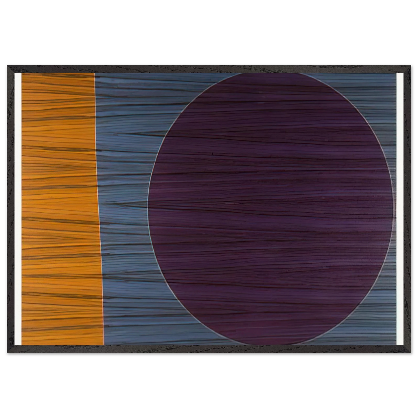 Rhinoceros 3 - Sam Gilliam 70x100 cm / 28x40 inches Framed Art Print – Black Wooden Frame