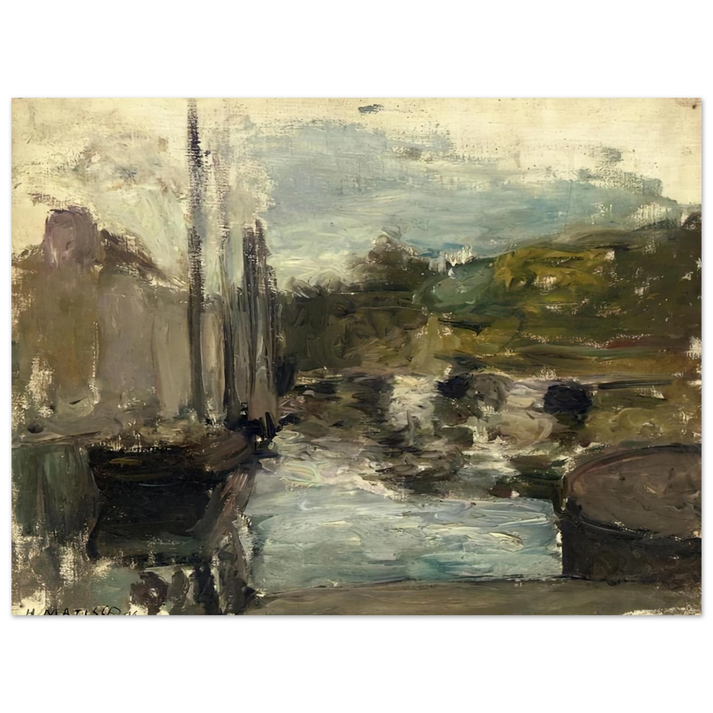 Henri Matisse - BRITTANY ALSO KNOWN AS BOAT 1896 75x100 cm / 30x40inches Fine Art Poster