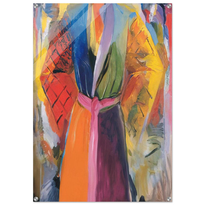 THE ROBE FOLLOWING HER 4 1985 - Jim Dine Acrylic Print - 70x100 cm / 28x40″ inches