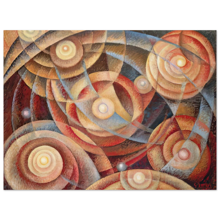 Gerardo Dottori - Ritmi astrali - 1916 75x100 cm / 30x40inches Fine Art Poster