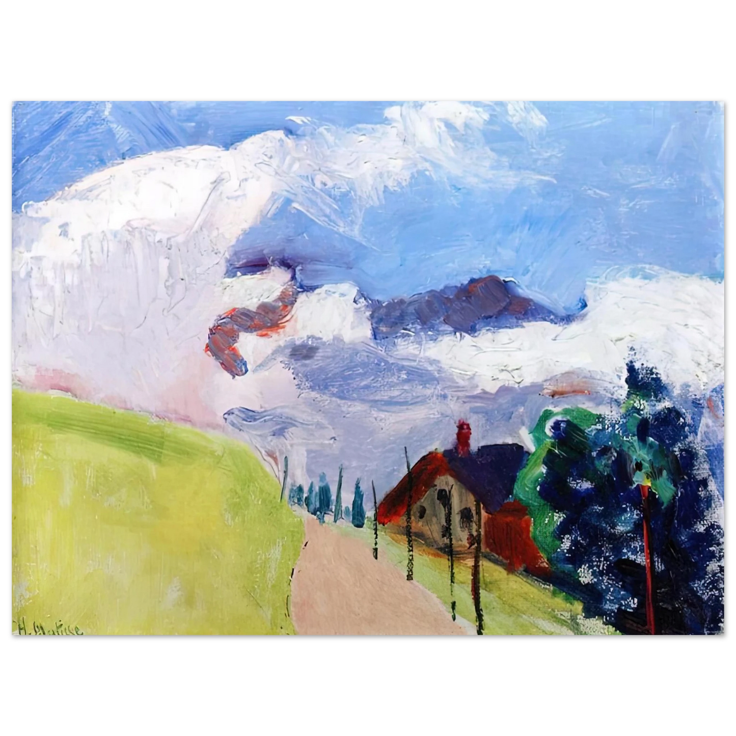 Henri Matisse - SWISS LANDSCAPE 1901 Fine Art Poster - Default Title
