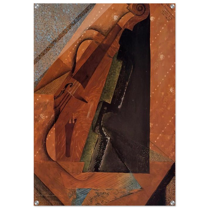 THE VIOLIN 1914 - Juan Gris Acrylic Print - 70x100 cm / 28x40″ inches | Juan Gris Wall Art | Juan Gris Prints