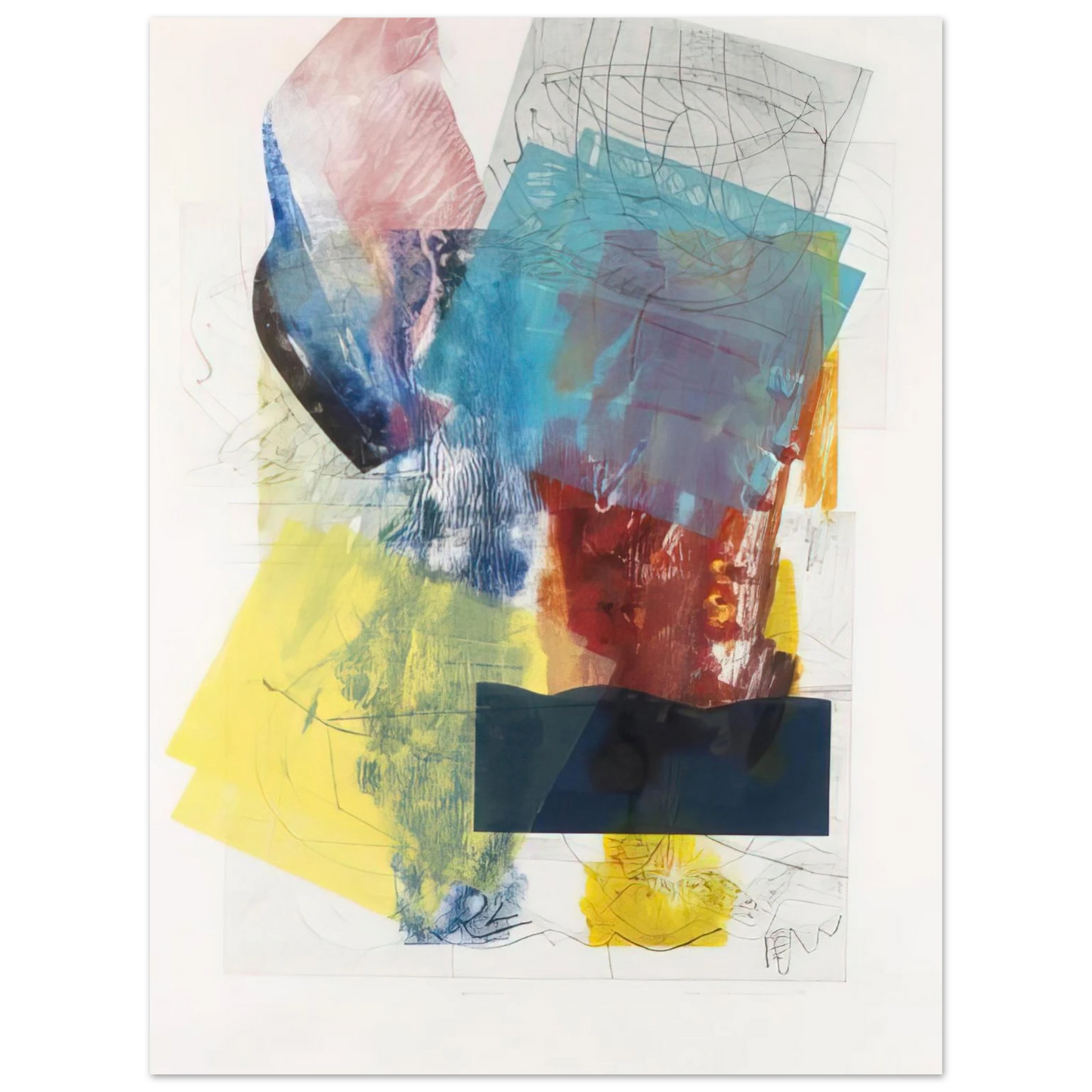 Sam Gilliam - Aviation 3 Fine Art Poster - Default Title