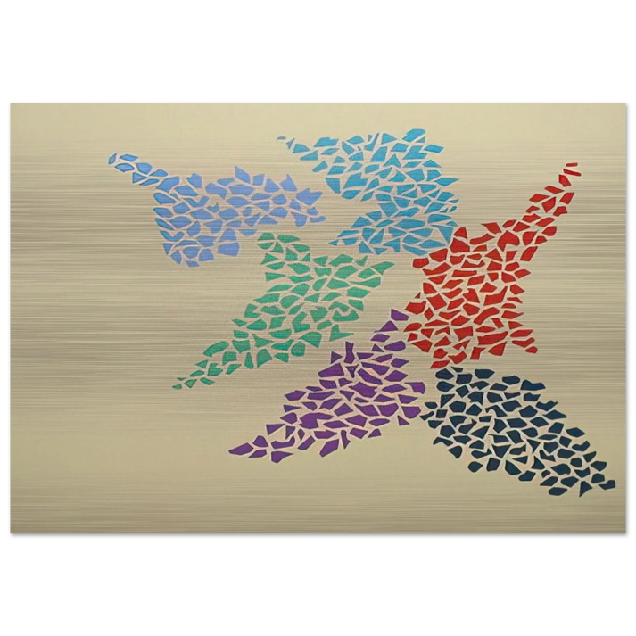 Confetti Pattern - 1973 - Robert Goodnough Brushed Aluminum Print - 70x100 cm / 28x40 inches | Robert Goodnough Aluminum Print | Robert Goodnough Prints