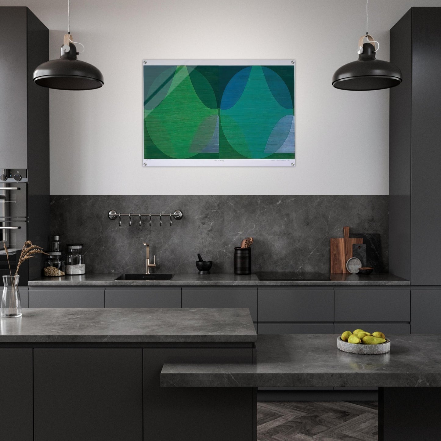 Bowling - Sam Gilliam Acrylic Print - 70x100 cm / 28x40″ inches | Sam Gilliam Wall Art | Sam Gilliam Prints