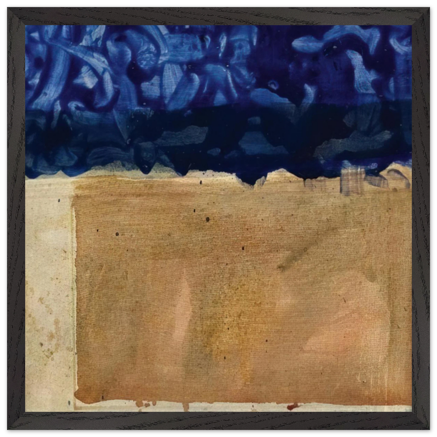 Helen Frankenthaler - Shoreline - 1952 Wall art - 27x35 cm / 11x14 inches - Premium Wooden Framed Poster With Fine Art Paper - Wood frame