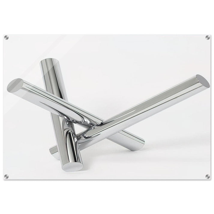 Einheit aus drei gleichen zylindern - 1966 - Max Bill Acrylic Print - 70x100 cm / 28x40″ inches