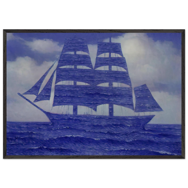 THE SEDUCER 1953 - Rene Magritte 70x100 cm / 28x40 inches Framed Art Print – Black Wooden Frame