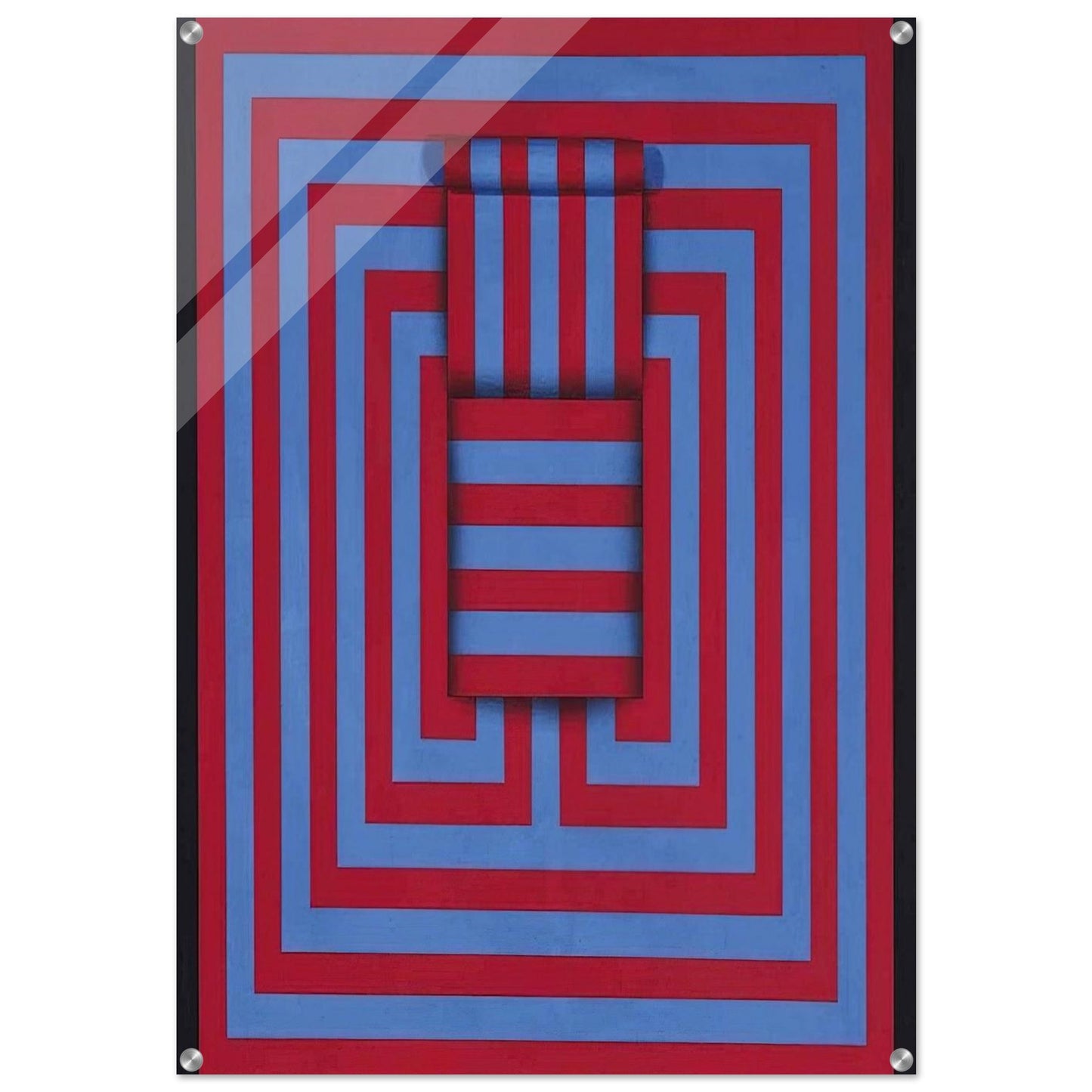 Witoto - 1970 - Omar Rayo Acrylic Print - 70x100 cm / 28x40″ inches | Omar Rayo Wall Art | Omar Rayo Prints