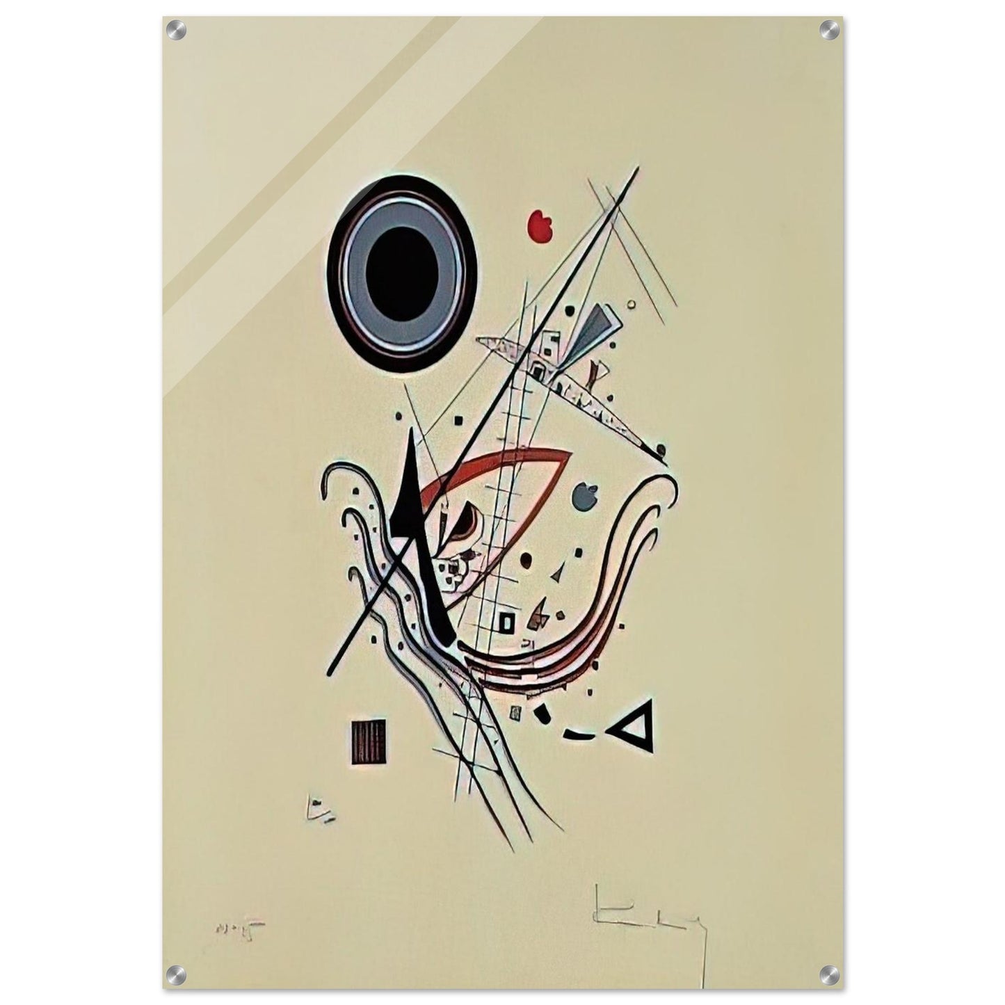 BLUE 1922 - Wassily Kandinsky Acrylic Print - 70x100 cm / 28x40″ inches | Wassily Kandinsky Wall Art | Wassily Kandinsky Prints