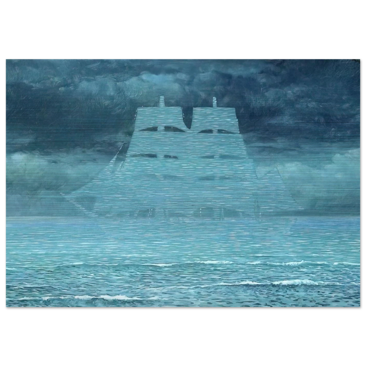 THE SEDUCER 1953 1 - Rene Magritte Brushed Aluminum Print - 70x100 cm / 28x40 inches | Rene Magritte Aluminum Print | Rene Magritte Prints