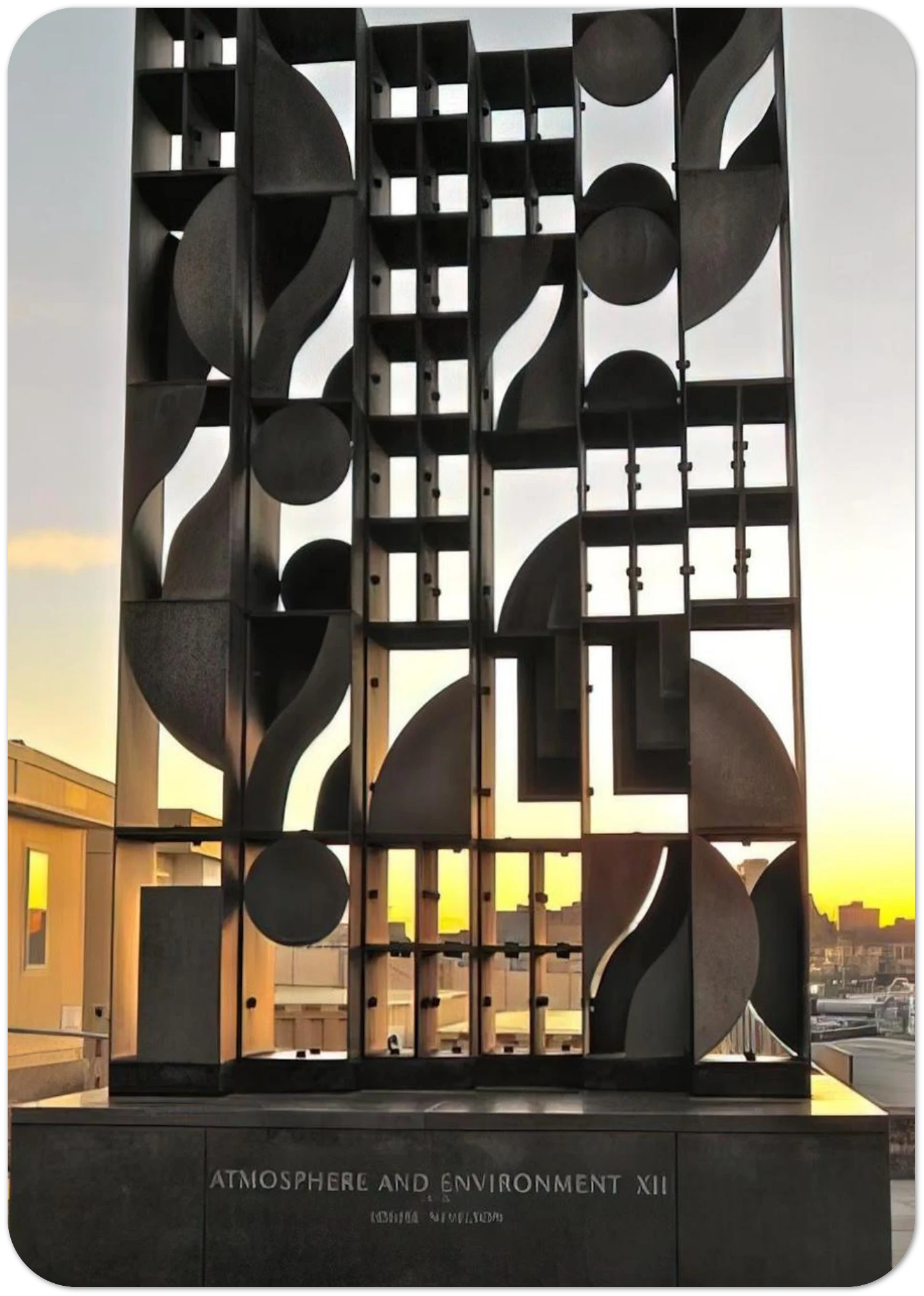 ATMOSHERE AND ENVIRONMENT XII 1970 By Louise Nevelson Pack of 10 Post Cards | Louise Nevelson Post Cards | A6 (10.5 x 14.8 cm) - 4.1 x 5.8 inches