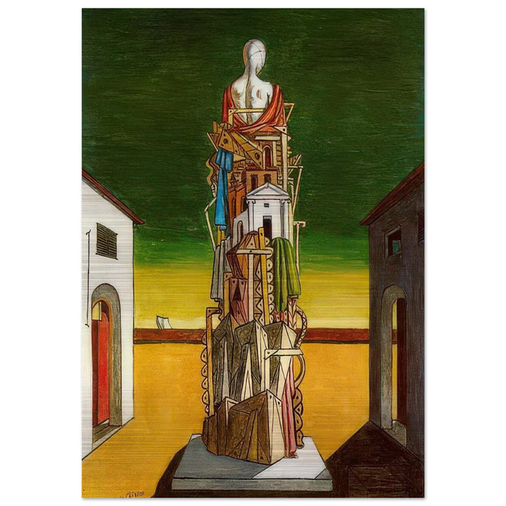 THE GREAT METAPHYSICIAN 1971 - Giorgio de Chirico Brushed Aluminum Print - 70x100 cm / 28x40 inches | Giorgio de Chirico Aluminum Print | Giorgio de Chirico Prints