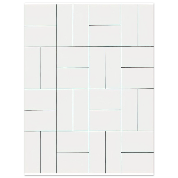 Francois Morellet - 32 Rectangles - 1953 75x100 cm / 30x40inches Fine Art Poster