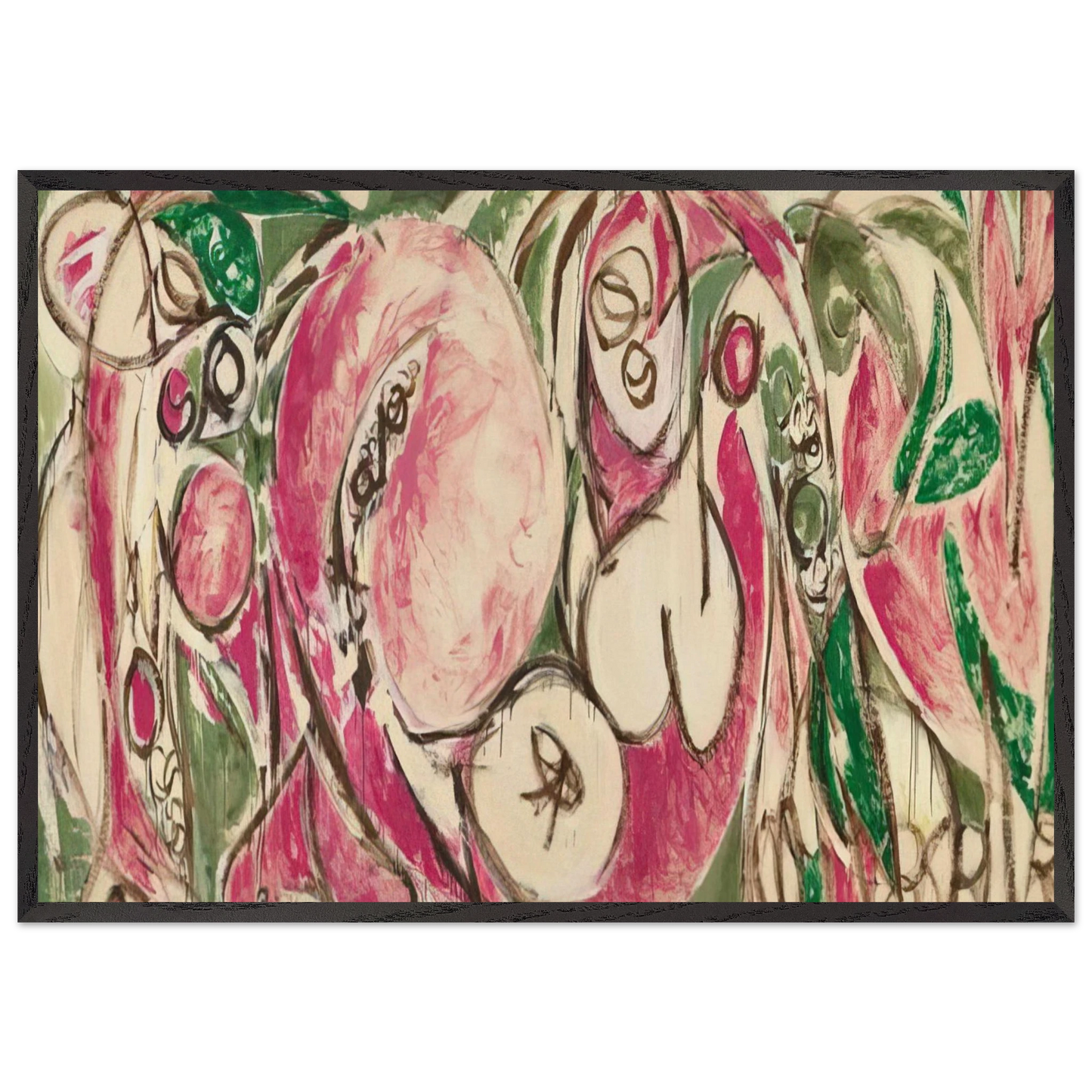 The Seasons - Lee Krasner Framed Art Print – Black Wooden Frame - Default Title - -Framed Art Print