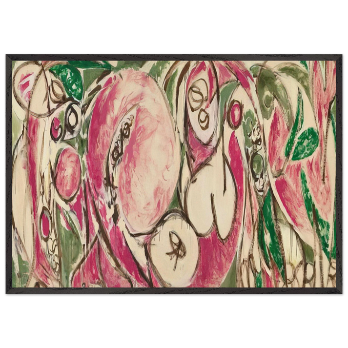 The Seasons - Lee Krasner 70x100 cm / 28x40 inches Framed Art Print – Black Wooden Frame