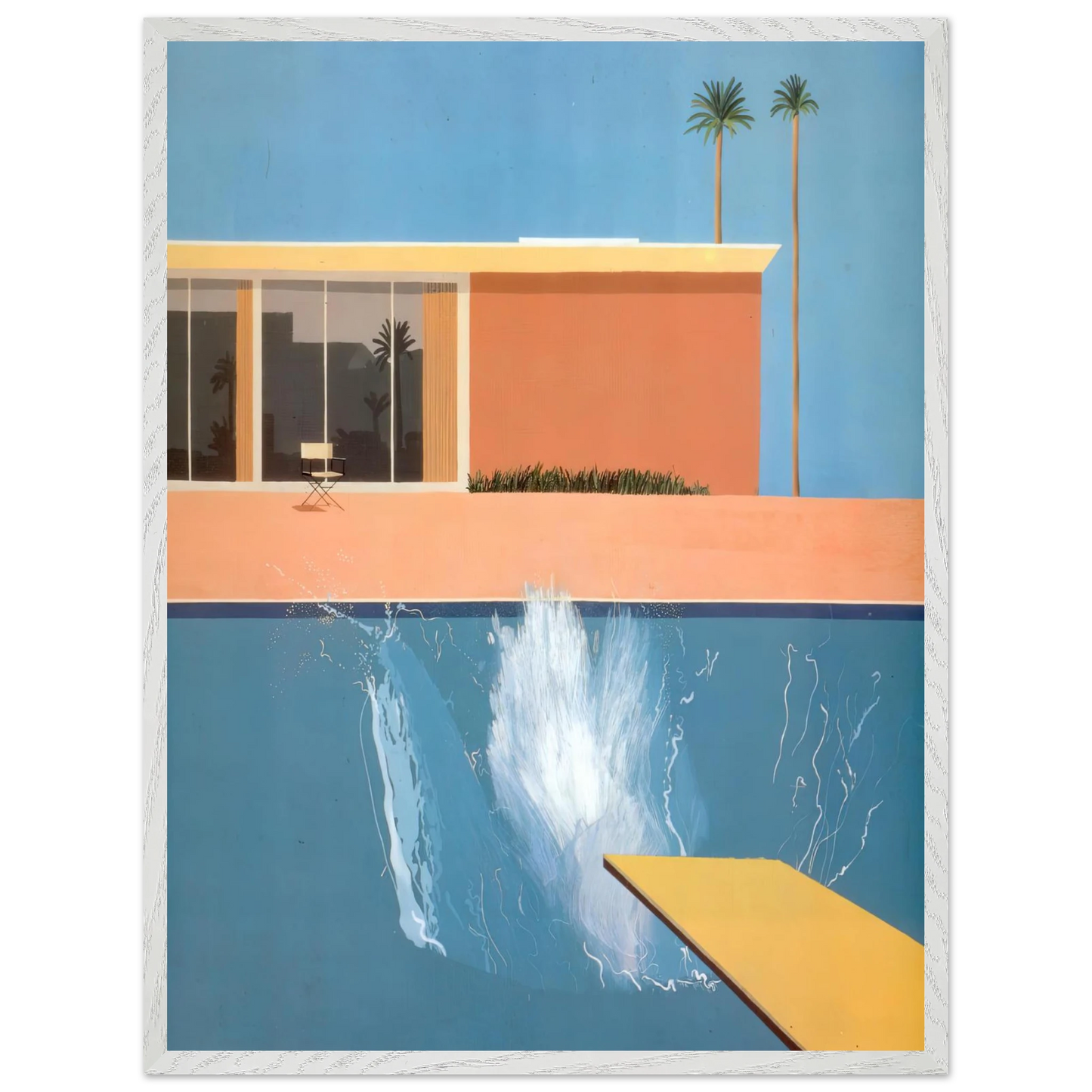 David Hockney - David Hockney Wall art - A3 (29.7 x 42 cm) - Premium Wooden Framed Poster With Fine Art Paper - Wood frame
