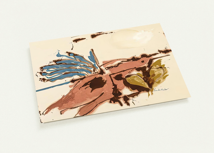 Pink Bird Figure I, 1961- By Helen Frankenthaler Pack of 10 Post Cards | Helen Frankenthaler Post Cards | A6 (10.5 x 14.8 cm) - 4.1 x 5.8 inches