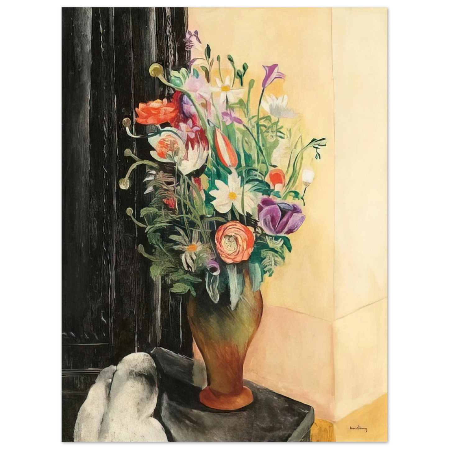 Moise Kisling - FLOWERS 1919 Fine Art Poster - Default Title
