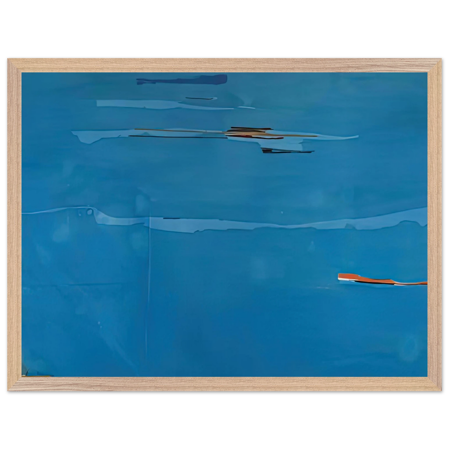 Helen Frankenthaler - Ocean Drive West #1, 1974- Wall Art - 60x80 cm / 24x32 inches - Premium Wooden Framed Poster With Fine Art Paper - Wood frame