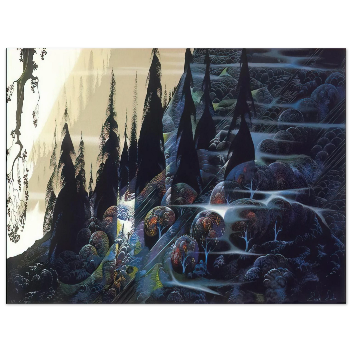 Eyvind Earle - Black Spruce Fine Art Poster - Default Title