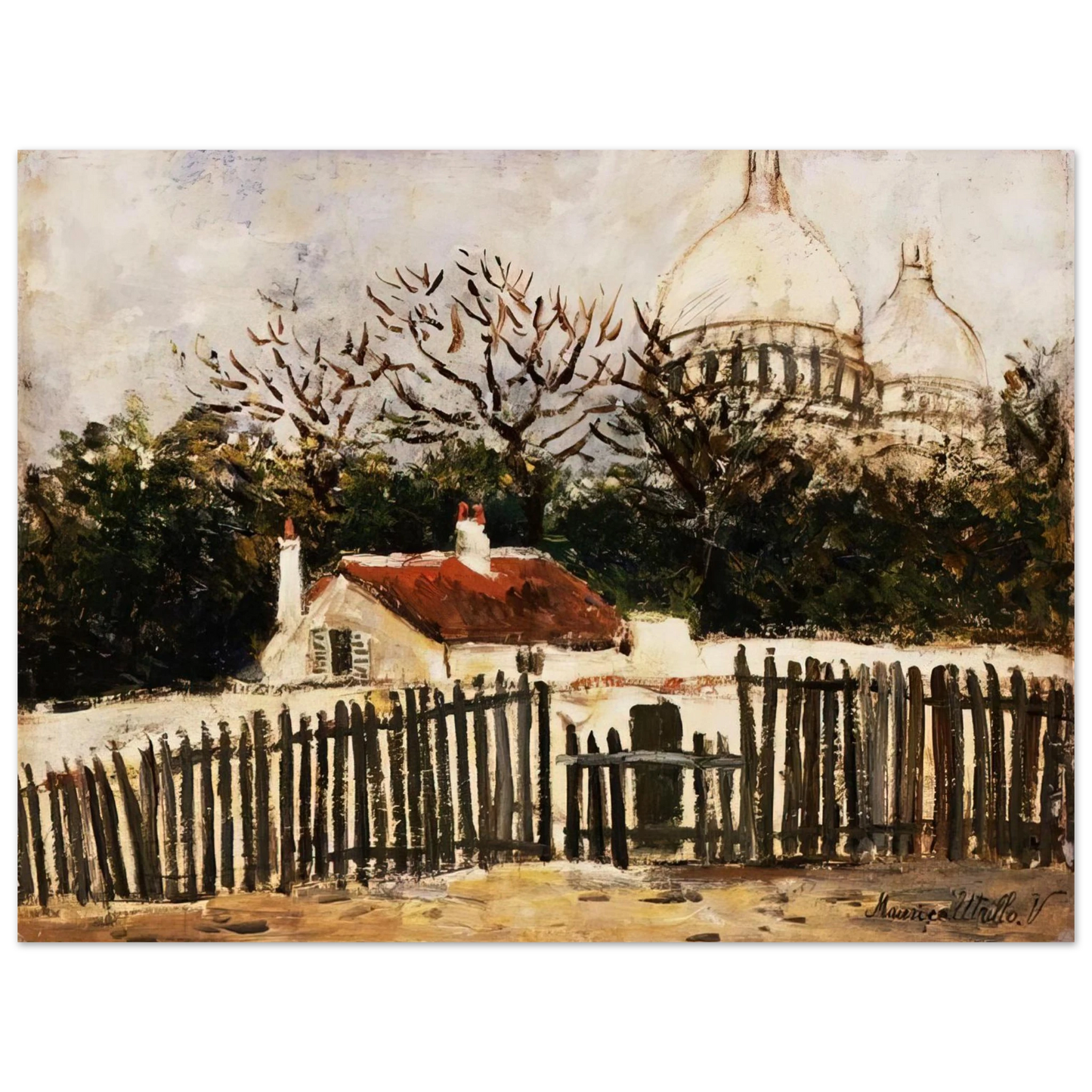 Maurice Utrillo - SACRE COEUR 2 Fine Art Poster - Default Title