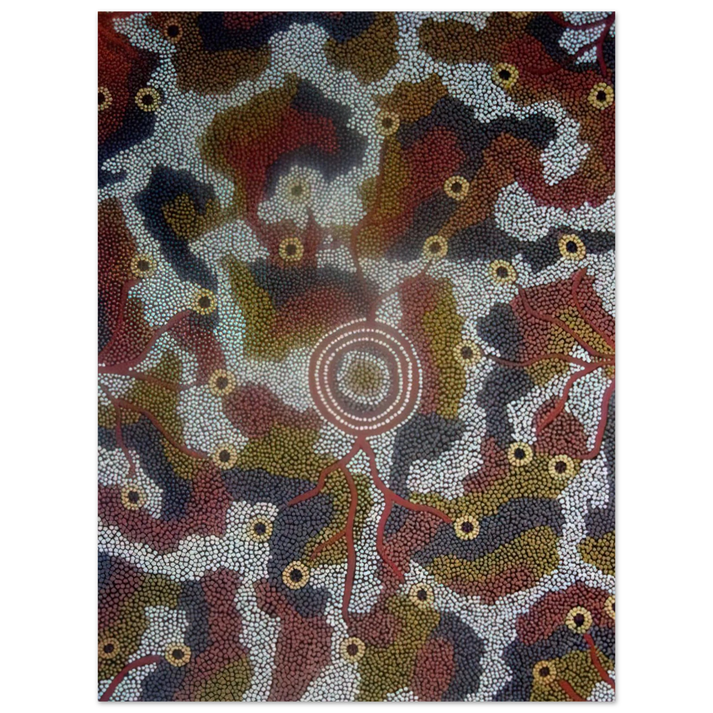 Clifford Possum Tjapaltjarri - Marla Dreaming - 1987 75x100 cm / 30x40inches Fine Art Poster