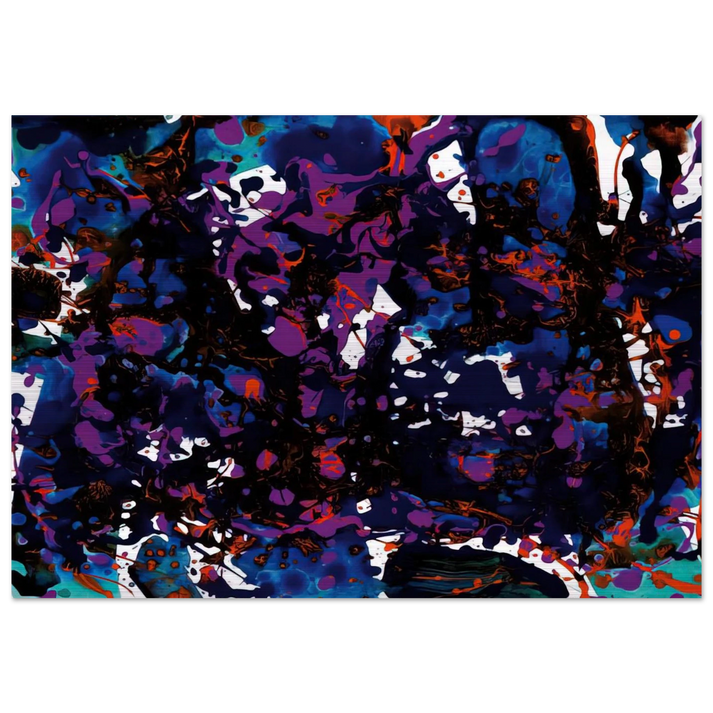 Untitled SFP94-3 SF94-024 - Sam Francis Brushed Aluminum Print - 70x100 cm / 28x40 inches | Sam Francis Aluminum Print | Sam Francis Prints