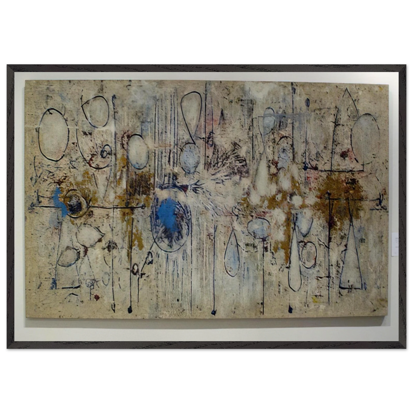 By the Sea N1 - Richard Pousette-Dart 70x100 cm / 28x40 inches Framed Art Print – Black Wooden Frame