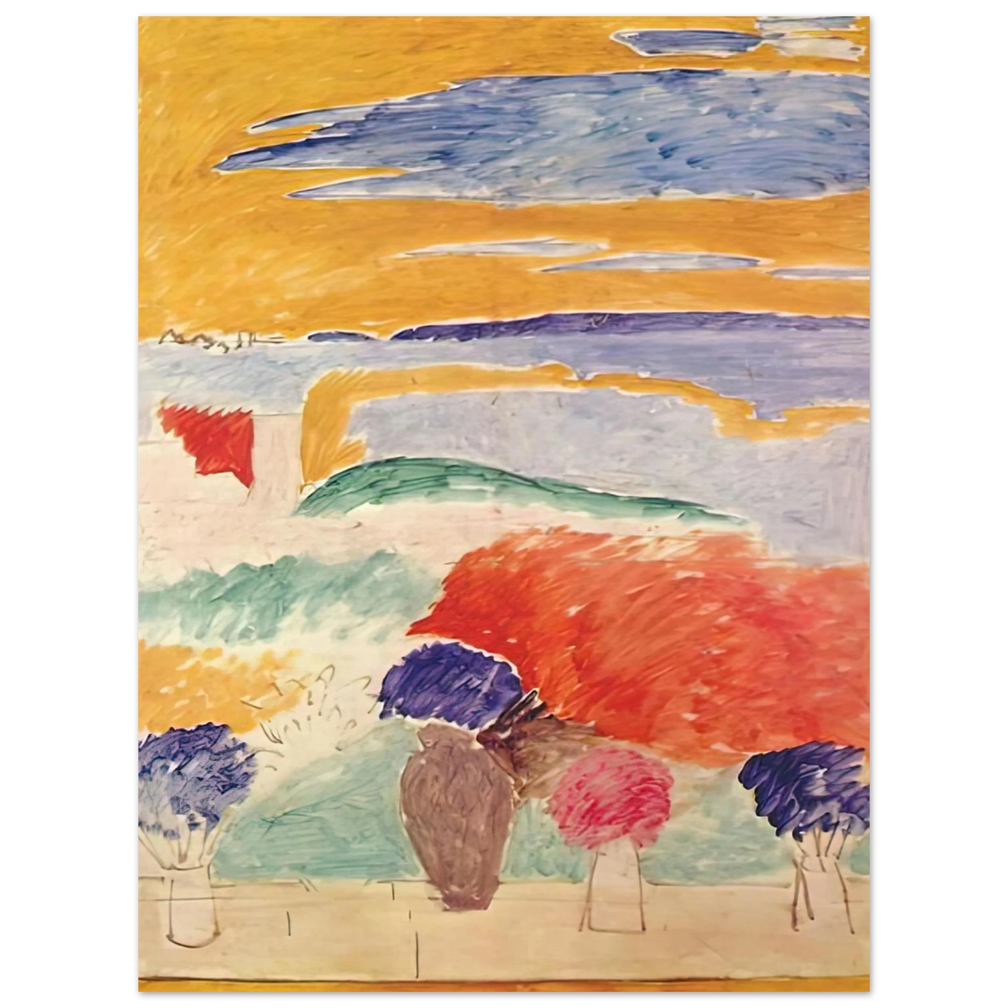 Henri Matisse - OPEN WINDOW AT TANGIER 1913 Fine Art Poster - Default Title