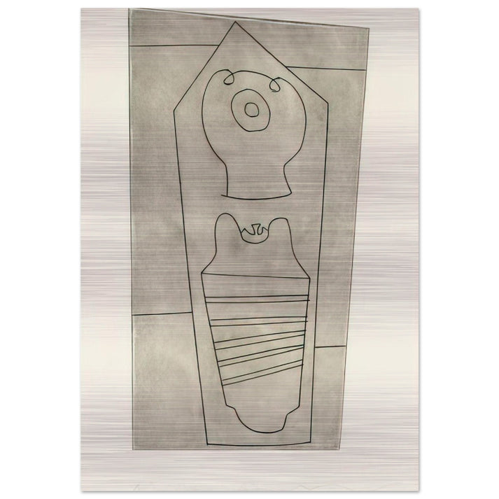 Turkish form - 1967 - Ben Nicholson Brushed Aluminum Print - 70x100 cm / 28x40 inches | Ben Nicholson Aluminum Print | Ben Nicholson Prints