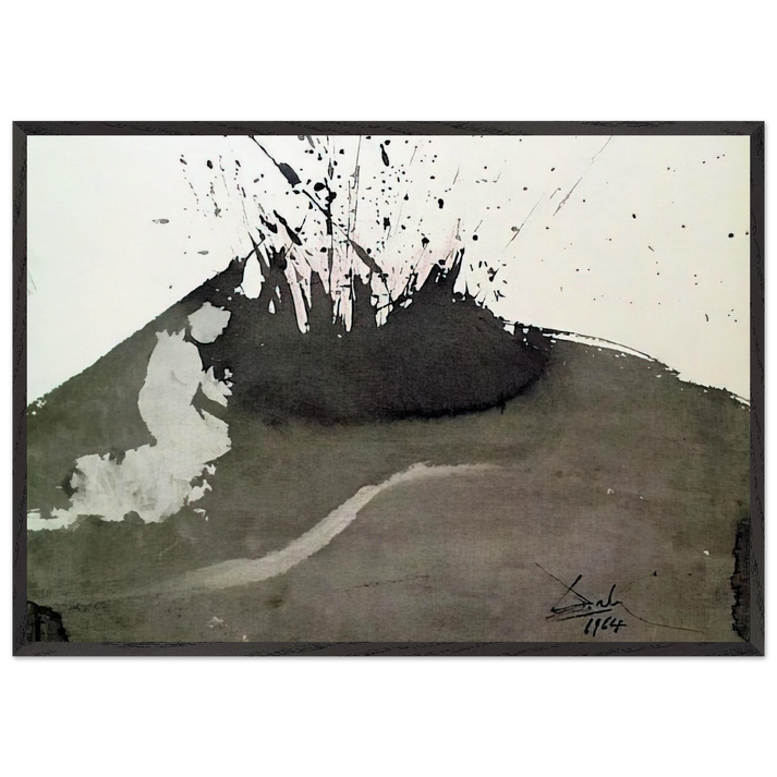 ANGELUS EXCUSSIT FLAMMAMIGNIS DANIEL 3 23 1967 - Salvador Dali 70x100 cm / 28x40 inches Framed Art Print – Black Wooden Frame
